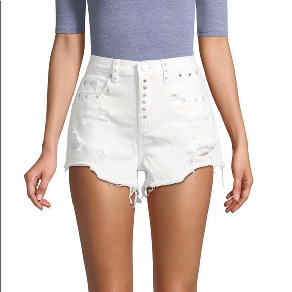 blank nyc white shorts